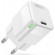 Сетевое зарядное устройство XO CE06 GaN Lamp Display Single USB-C PD&QC3.0 30W 3A White - Фото 2