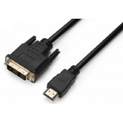 Кабель ProLogix Premium HDMI-DVI (M/M) Single Link 18+1 3 м Black (PR-HDMI-DVI-P-01-30-3m)