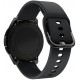 Ремешок Silicone с металлическим кольцом для смарт-часов Samsung/Amazfit/Huawei (20mm) Black