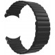 Ремінець Silicone Magnet для смарт-годинника Samsung/Amazfit/Huawei (20mm) Black - Фото 1