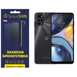 Поліуретанова плівка StatusSKIN Pro на екран Motorola G22 Матова