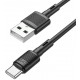 Кабель Hoco X83 Victory USB to Type-C 1m Black - Фото 2