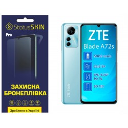 Поліуретанова плівка StatusSKIN Pro на екран ZTE Blade A72S Глянцева