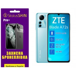 Поліуретанова плівка StatusSKIN Pro+ на екран ZTE Blade A72S Глянцева