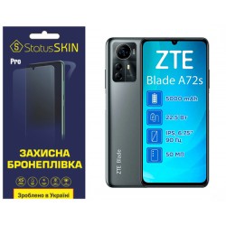 Поліуретанова плівка StatusSKIN Pro+ на екран ZTE Blade A72S Матова