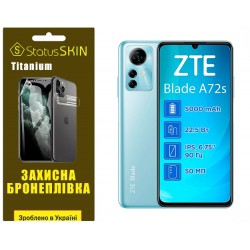 Полиуретановая пленка StatusSKIN Titanium на экран ZTE Blade A72S Глянцевая