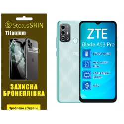 Поліуретанова плівка StatusSKIN Titanium на екран ZTE Blade A53 Pro Глянцева