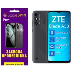 Поліуретанова плівка StatusSKIN Pro+ на екран ZTE Blade A53 Матова