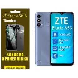 Полиуретановая пленка StatusSKIN Titanium на экран ZTE Blade A53 Глянцевая