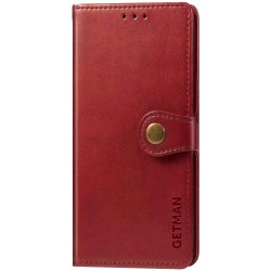 Чехол-книжка Getman Gallant для Xiaomi Redmi 12/Poco M6 Pro 5G Красный