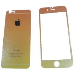 Захисне скло для iPhone 6/6s Back/Front Gradient Gold