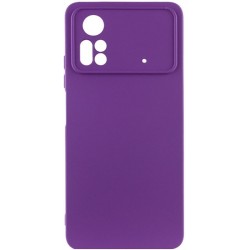 Чехол Silicone Cover Lakshmi Full Camera для Xiaomi Poco X4 Pro 5G Purple