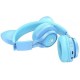 Bluetooth-гарнитура Hoco W39 Cat Ear Kids BT Blue - Фото 2