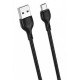 Кабель XO NB200 USB to Type-C 2.1A 1m Black