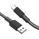 Кабель Hoco X69 Jaeger USB to Type-C 3A 1m Black&White - Фото 4