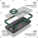 Чехол ArmorStandart Frosted Matte для Xiaomi Redmi 13C 4G/Poco C65 Dark Green (ARM72511) - Фото 2