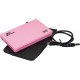 Внешний карман Frime SATA HDD/SSD 2.5 USB 2.0 Plastic Pink (FHE12.25U20) - Фото 2