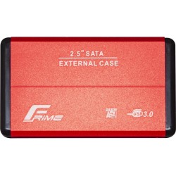Внешний карман Frime SATA HDD/SSD 2.5 USB 3.0 Metal Red (FHE23.25U30)