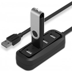 USB HUB Vention 4-Port 2.0 0.5 m Black (VAS-J43)