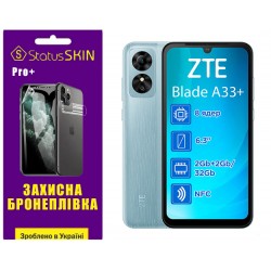 Поліуретанова плівка StatusSKIN Pro+ на екран ZTE Blade A33 Plus Глянцева