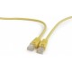Патч-корд Cablexpert UTP литий 50u штекер із засувкою 1.5 м Жовтий (PP12-1.5M/Y) - Фото 1