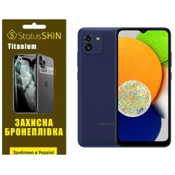 Поліуретанова плівка StatusSKIN Titanium для Samsung A03 A035 Глянцева