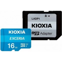 Карта пам'яті Kioxia Exceria MicroSDHC 16GB Class 10 R100MB/s + SD-adapter (LMEX1L016GG2)
