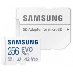 Карта пам'яті Samsung Evo Plus microSDXC 256GB Class 10 UHS-I U3 V3 + SD-adapter (MB-MC256KA/EU)