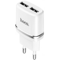 Сетевое зарядное устройство Hoco C12 2.4A/2 White