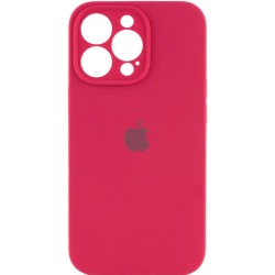 Silicone Case Full Camera для iPhone 15 Pro Rose Red