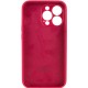 Silicone Case Full Camera для iPhone 15 Pro Rose Red - Фото 2