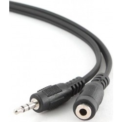 Аудио-кабель Cablexpert 3.5 мм - 3.5 мм (M/F) 3 м Черный (CCA-423-3M)