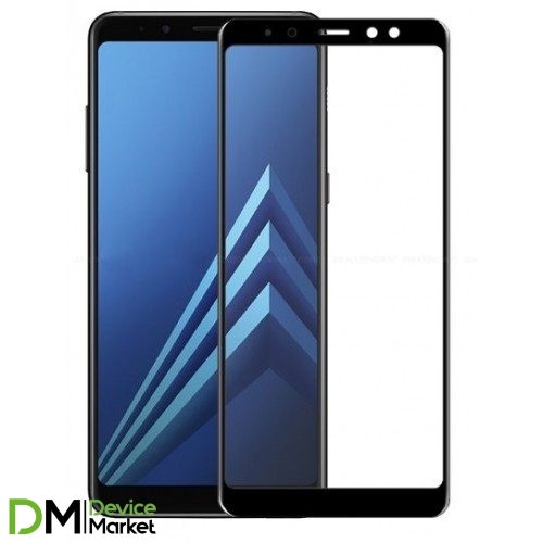 Защитное стекло 3D Samsung A8 Plus 2018 (A730) Black