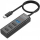 USB HUB Hoco HB25 Easy mix 4in1 (Type-C to USB3.0+3 USB2.0) Black - Фото 1