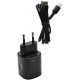 Мережевий зарядний пристрій SENTEO Z-02A 2Port USB + UCB-C PD/QC3.0 25W 3A + cable Type-C to Type-C Black