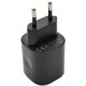 Мережевий зарядний пристрій SENTEO Z-02A 2Port USB + UCB-C PD/QC3.0 25W 3A + cable Type-C to Type-C Black - Фото 3