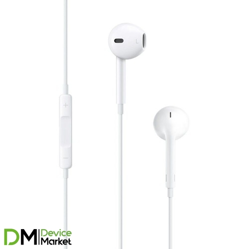 Навушники Apple EarPods with 3.5mm White (MNHF2ZM/A)