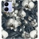 Чехол-книжка BoxFace для Xiaomi Redmi 13C 4G/Poco C65 Белые орхидеи - Фото 2