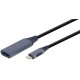 Адаптер Cablexpert HDMI - USB Type-C (F/M) 0.15 м Black (A-USB3C-HDMI-01) - Фото 1