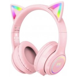 Bluetooth-гарнитура Onikuma Cat B90 Pink