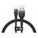 Кабель SENTEO ST-01 Montes series USB to Lightning 2.4A 1m Black - Фото 1