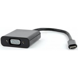 Адаптер Cablexpert USB Type-C - VGA (M/F) 0.15 м Чорний (AB-CM-VGAF-01)