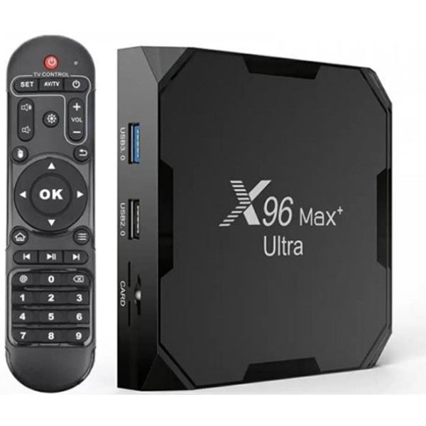 Vontar ТВ-приставка Smart TV X96 MAX+ Ultra 4/64GB Android TV (905x4) Black