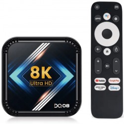 ТВ-приставка Smart TV DQ08 4/64GB 8K Android 13 Black EU
