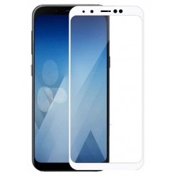 Захисне скло 3D Samsung A8 Plus 2018 (A730) White