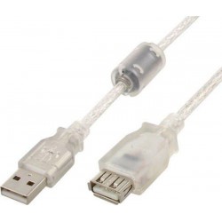 USB подовжувач Cablexpert CCF-USB2-AMAF-TR-6 USB 2.0 AM/AF 1.8 м White