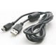 Кабель Atcom USB - mini USB V 2.0 (M/M) (5 pin) ферит 0.8 м Черный (3793) - Фото 1