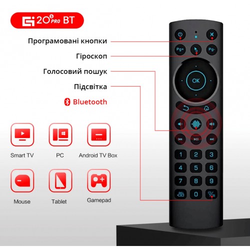 Пульт Air Remote Mouse G20S Pro BT with Gyro