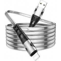 Кабель Hoco U105 Treasure USB to Lightning 1.2m Silver