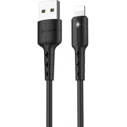 Кабель Hoco X30 Star USB to Lightning 1.2m Black